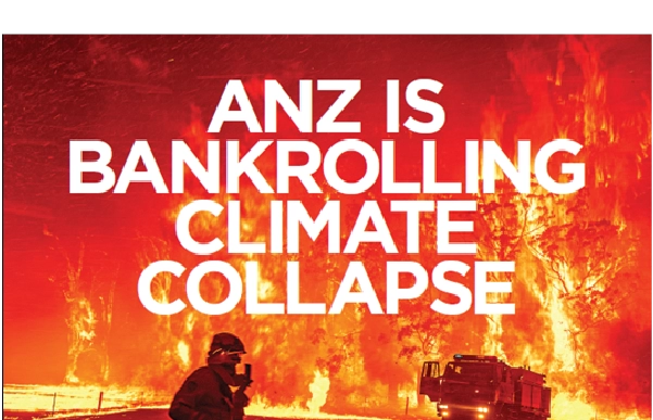 Members call on ANZ to stop bankrolling climate change